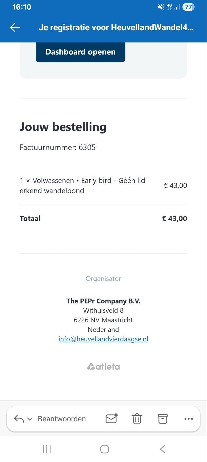 1 tickets Heuvelland Vierdaagse 6-9 augustus, Twee personen, Overige soorten
