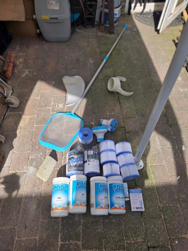 Zwembad/Jacuzzi Onderhoudspakket: Filters, Chemie & Meer, Ophalen, Gebruikt, Filter