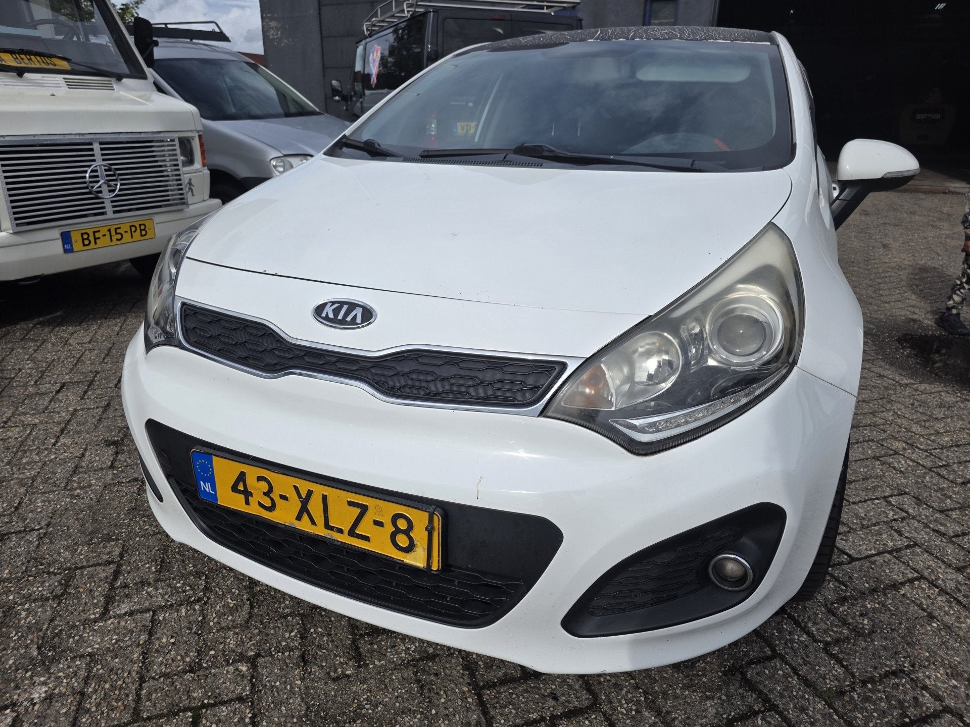 Kia Rio 1.2 CVVT Super Pack Bj.2012 Sportuitvoering *Let op, Auto's, Euro 5, 4 cilinders, Wit, Origineel Nederlands