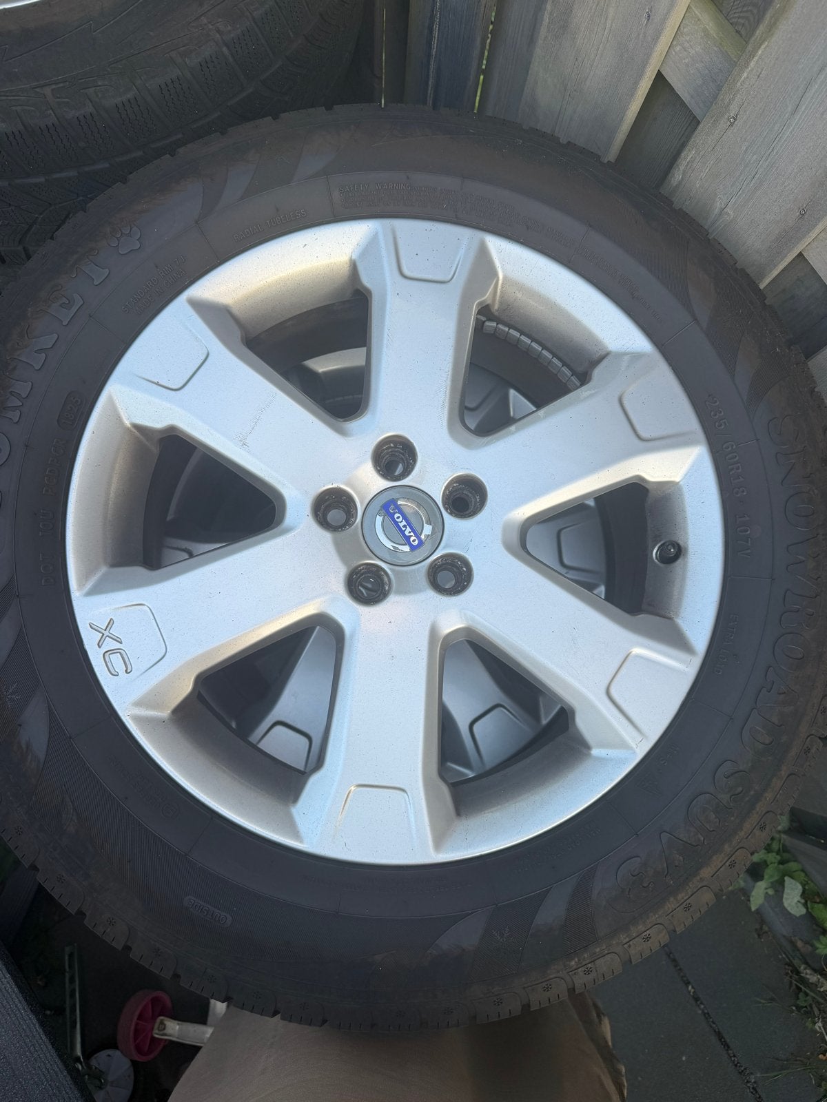 Originele Volvo XC90 Winterset - Z.G.A.N. Banden, Ophalen, 18 inch, Gebruikt, Banden en Velgen