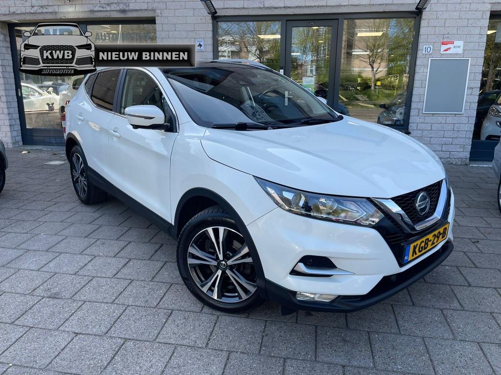 Nissan QASHQAI 1.2 N Connecta Panoramadak Camera (bj 2018), Auto's, Gebruikt, Euro 6, 116 pk, Wit