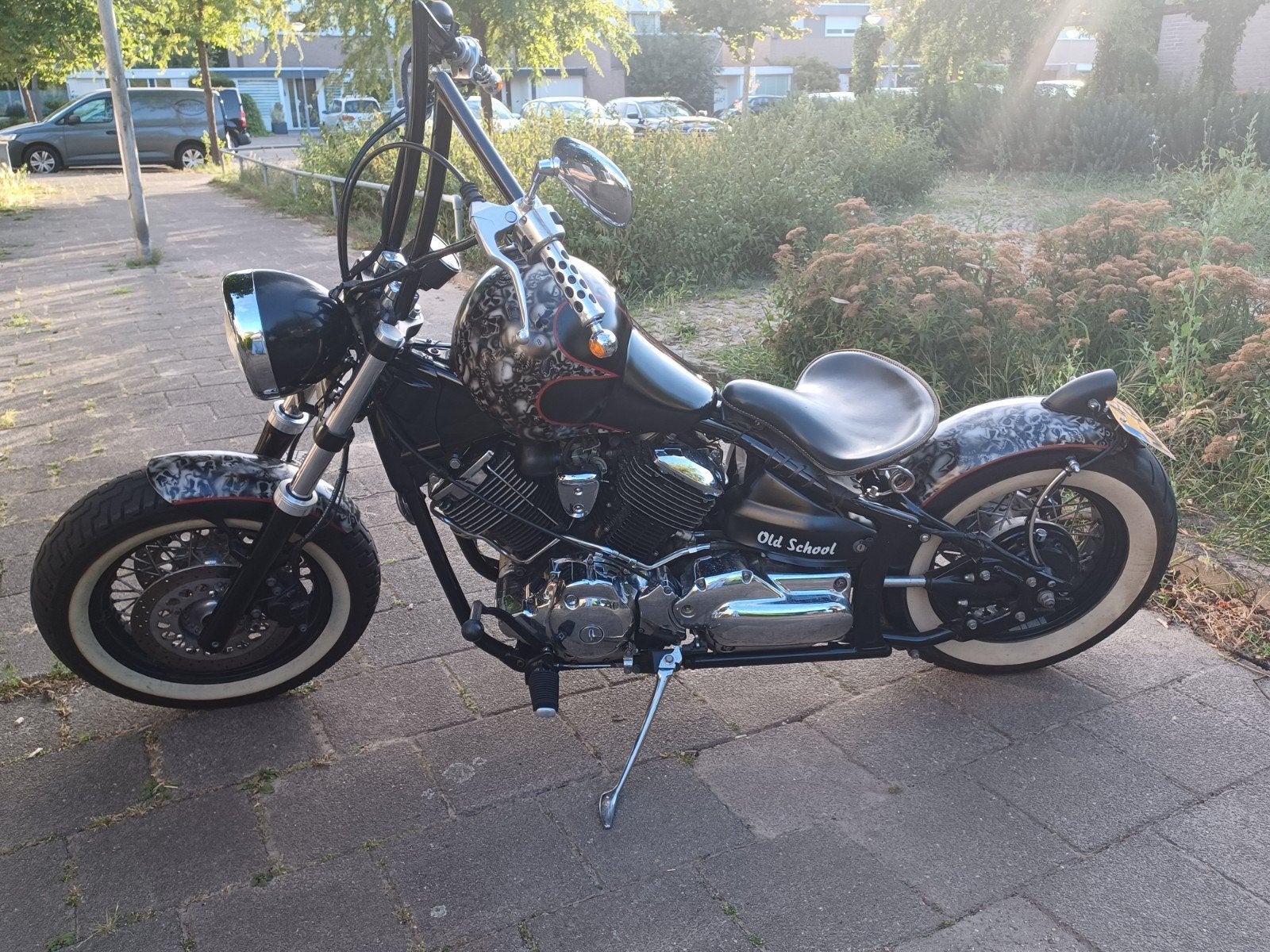 Unieke Yamaha Chopper - Old School Stijl, Motoren, 2 cilinders, Gebruikt, Yamaha, Meer dan 35 kW