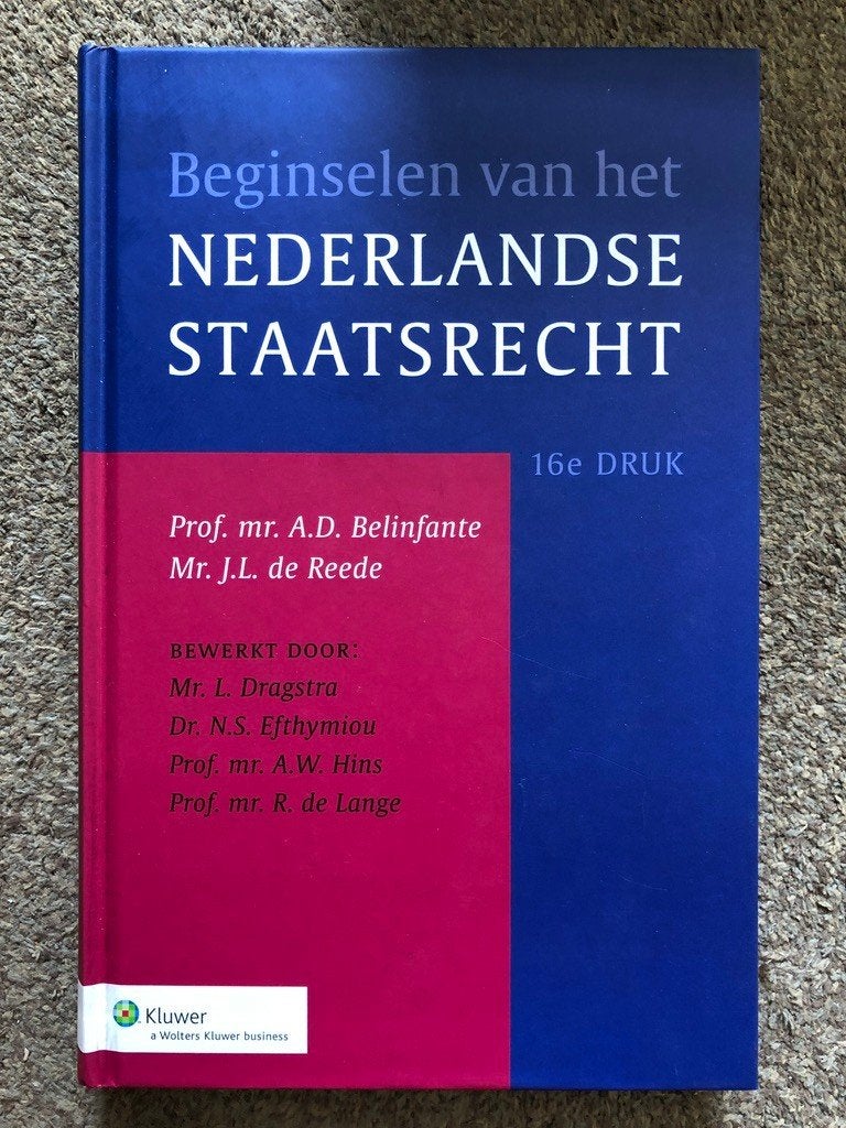 Beginselen van het Nederlands staatsrecht / druk 16, Overige wetenschappen, Nieuw, Ophalen of Verzenden, August David Belinfante