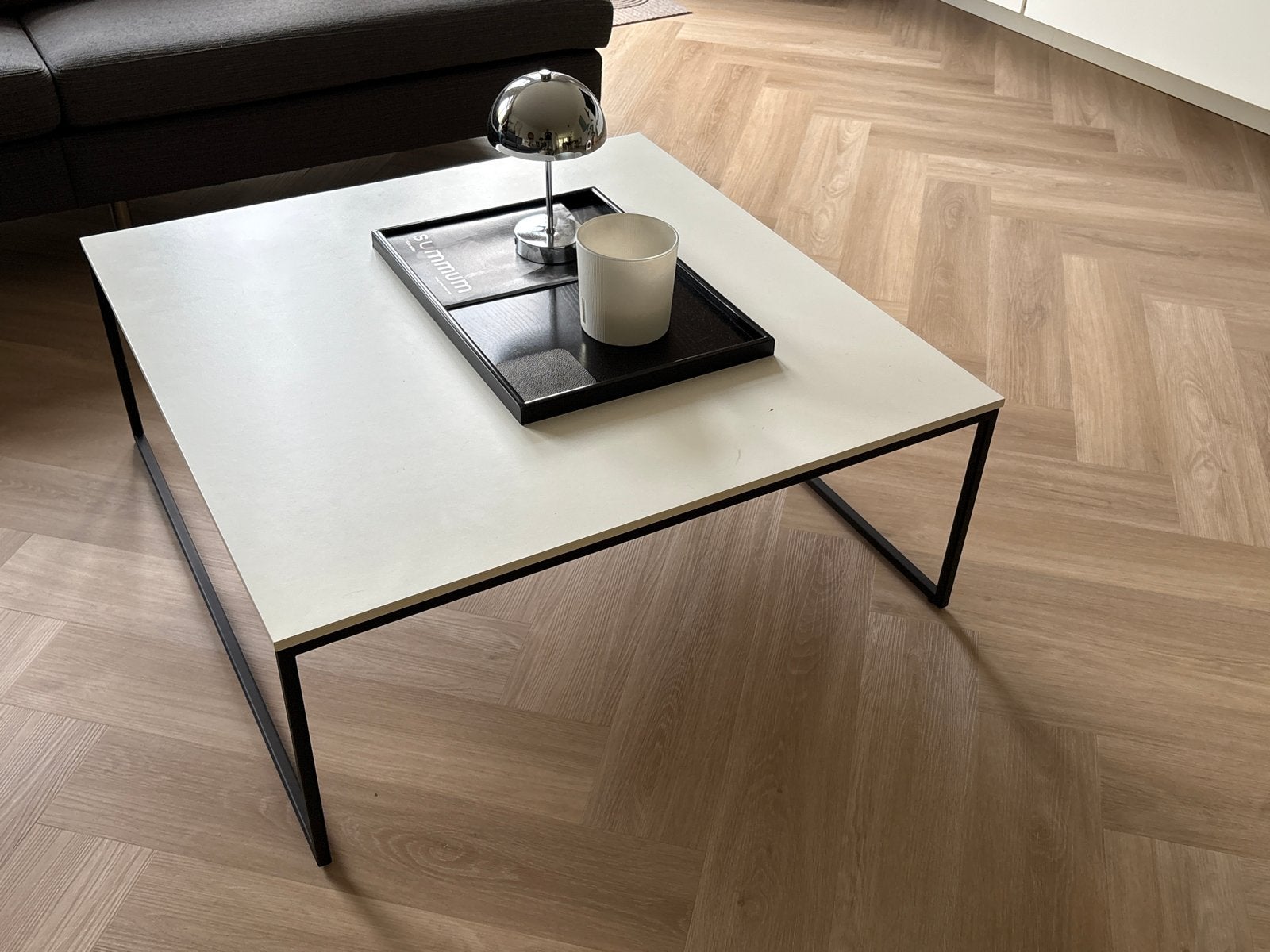 BoConcept salontafel 91,5x91,5x36 cm, Ophalen, Gebruikt, Vierkant, 50 tot 100 cm