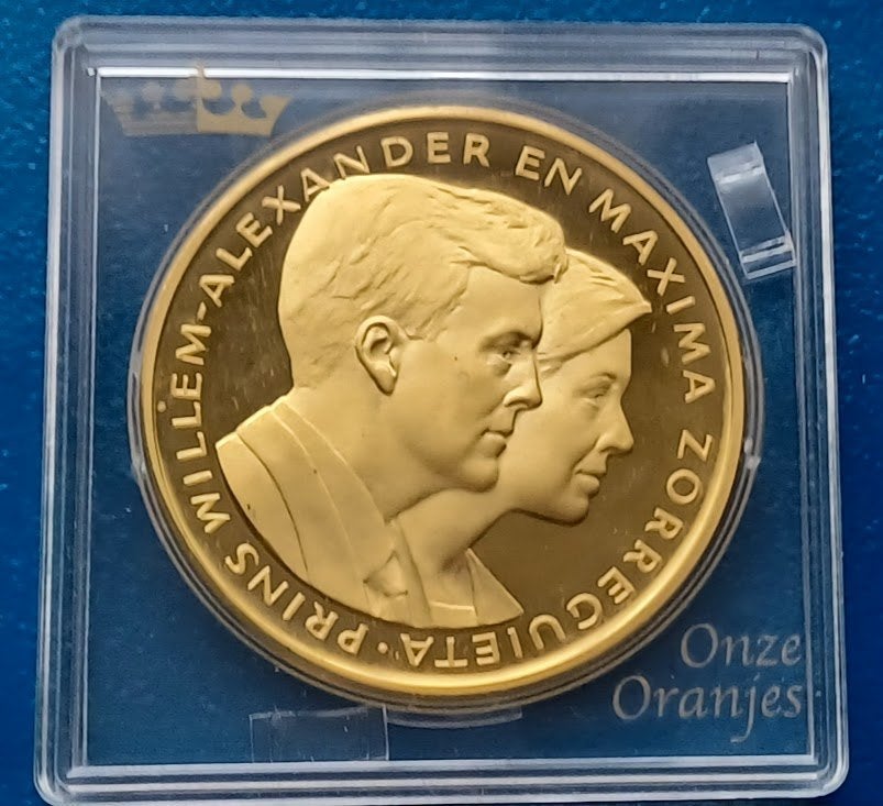 Onze Oranjes - Willem-Alexander & Máxima provinciebezoek, Verzenden, Brons, Nederland