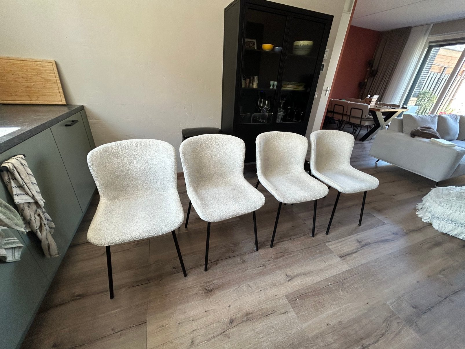Teddy stoelen, Ophalen, Gebruikt, Wit, Vier