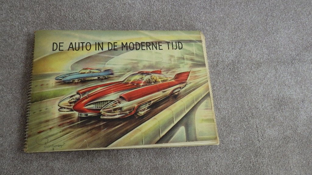 retro plaatjesboek de auto in de moderne tijd, Ophalen of Verzenden, Overige typen