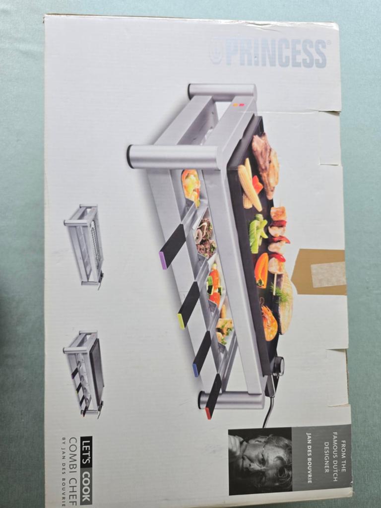Princess 162246 Let's Cook Combi Chef, Witgoed en Apparatuur, Gourmetstellen, Ophalen of Verzenden, Nieuw, 8 personen of meer
