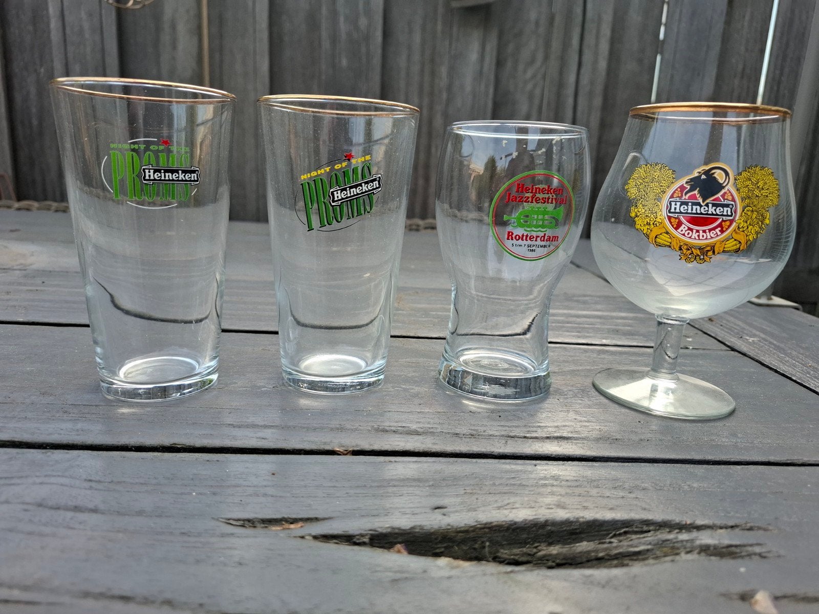 Heineken div. glazen met opdruk, Ophalen of Verzenden
