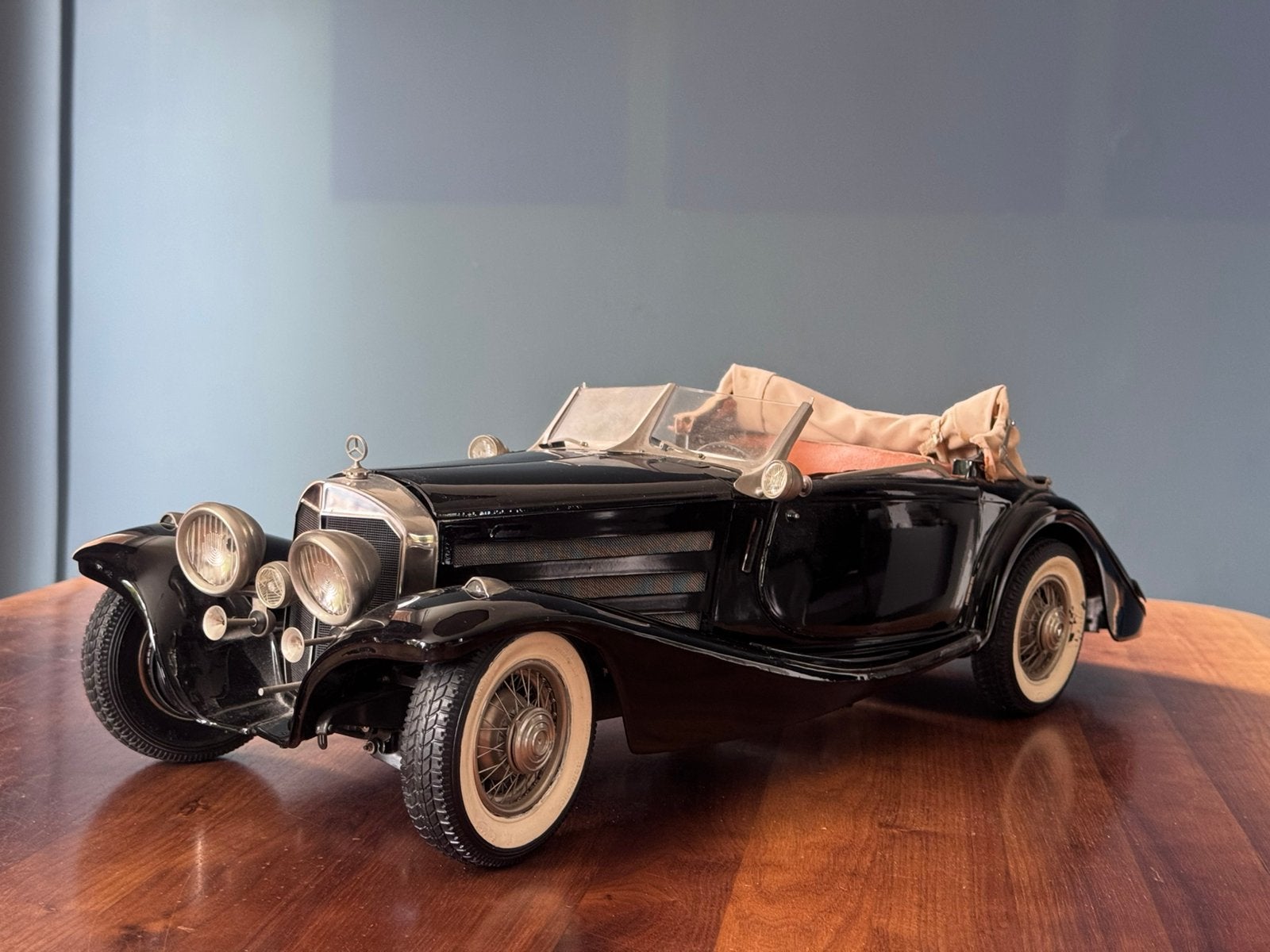2x Pocher Mercedes 540k wit: “Barn find” zwart: goede staat, Ophalen of Verzenden, Gebruikt, 1:5 t/m 1:8, Auto