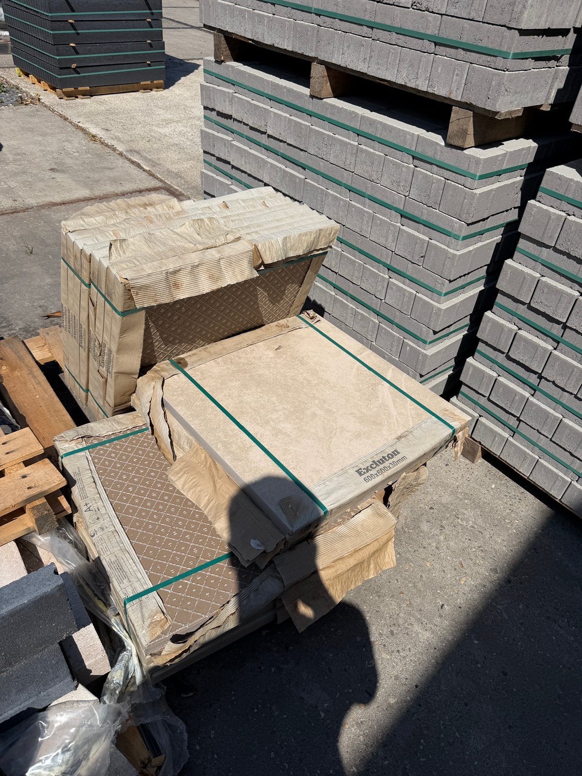Excluton Bari 60x60x3 keramische tegels 16 stuks, Ophalen, Keramiek, Nieuw, 5 tot 10 m²