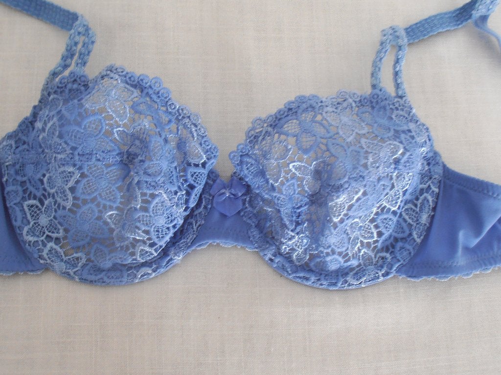 Triumph - prachtige felblauwe lingerieset - 75B, Kleding | Dames, Triumph, Verzenden, Blauw, BH