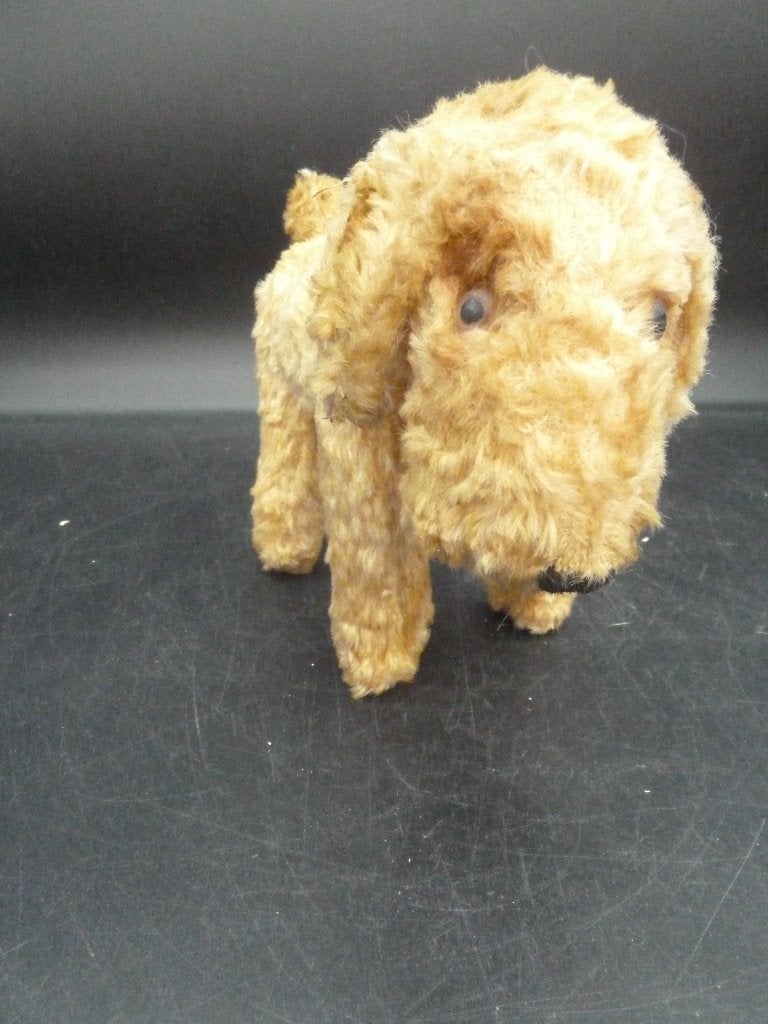Antiek mohair hondje (Steiff?), Ophalen of Verzenden