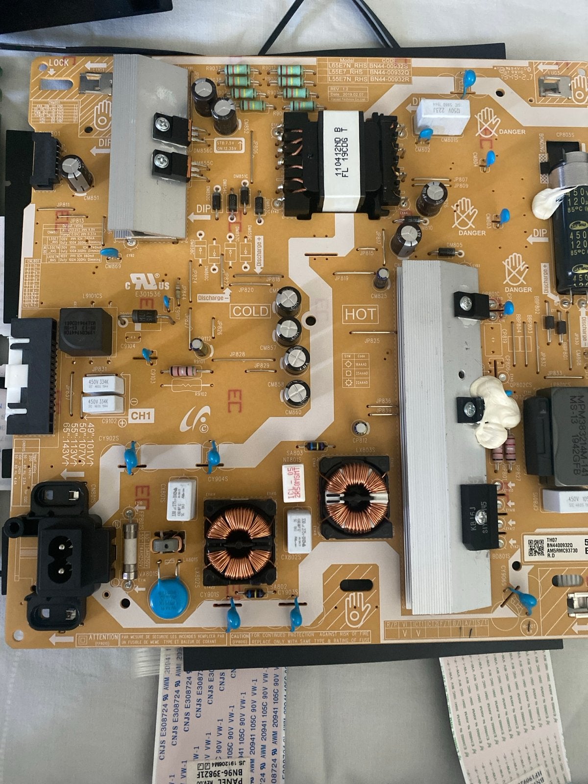 Onderdelen Samsung UE55RU7170S TV: Mainboard, Voeding, Speak, Ophalen of Verzenden, Zo goed als nieuw