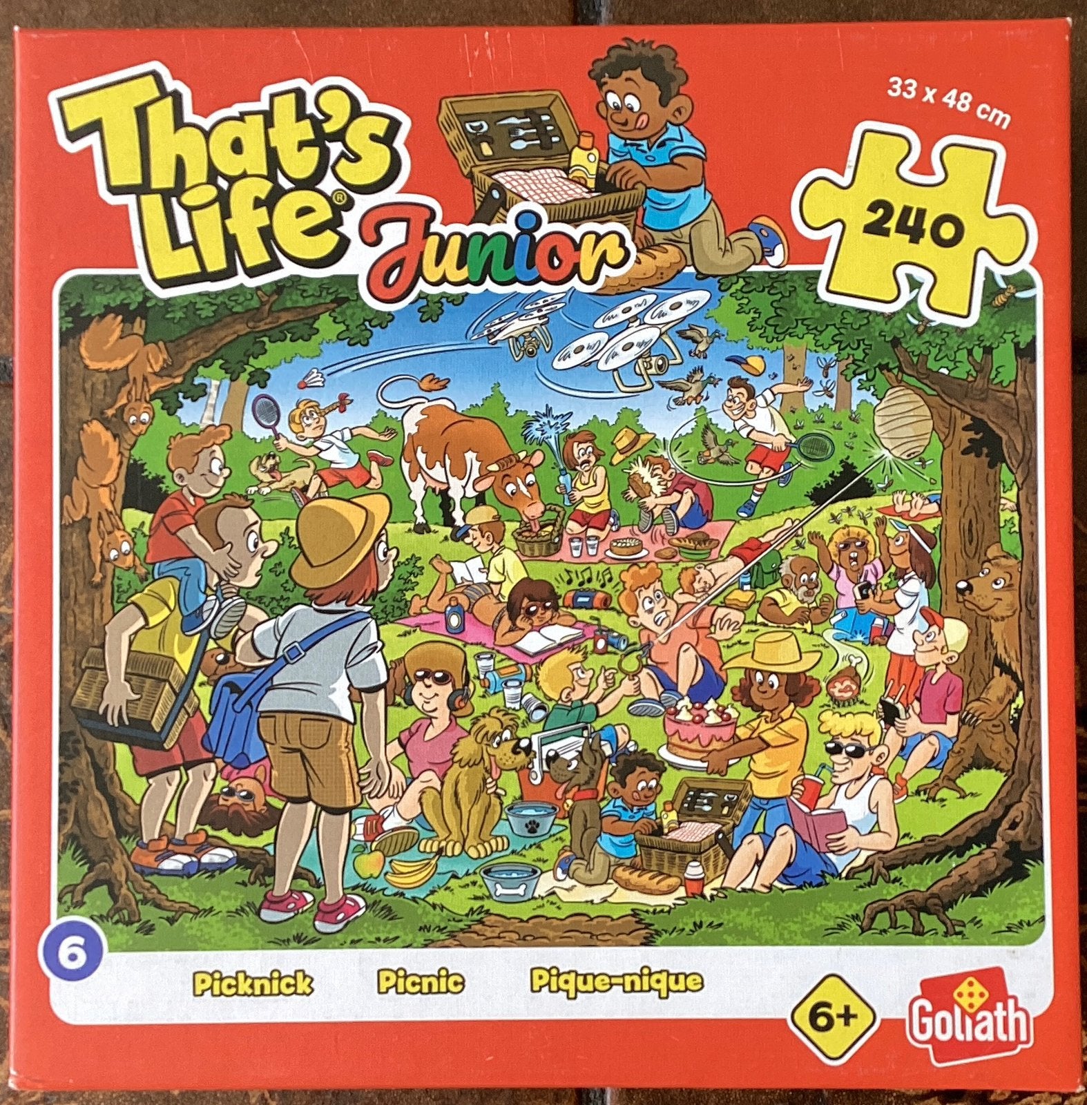 That’s Life Junior 6 Picknick, Ophalen of Verzenden, Minder dan 500 stukjes, Zo goed als nieuw, Legpuzzel