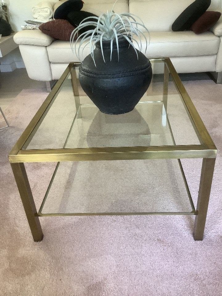 Mooie, royale, glazen salontafel voor mini prijs, Ophalen, 100 tot 150 cm, 50 tot 100 cm, Rechthoekig