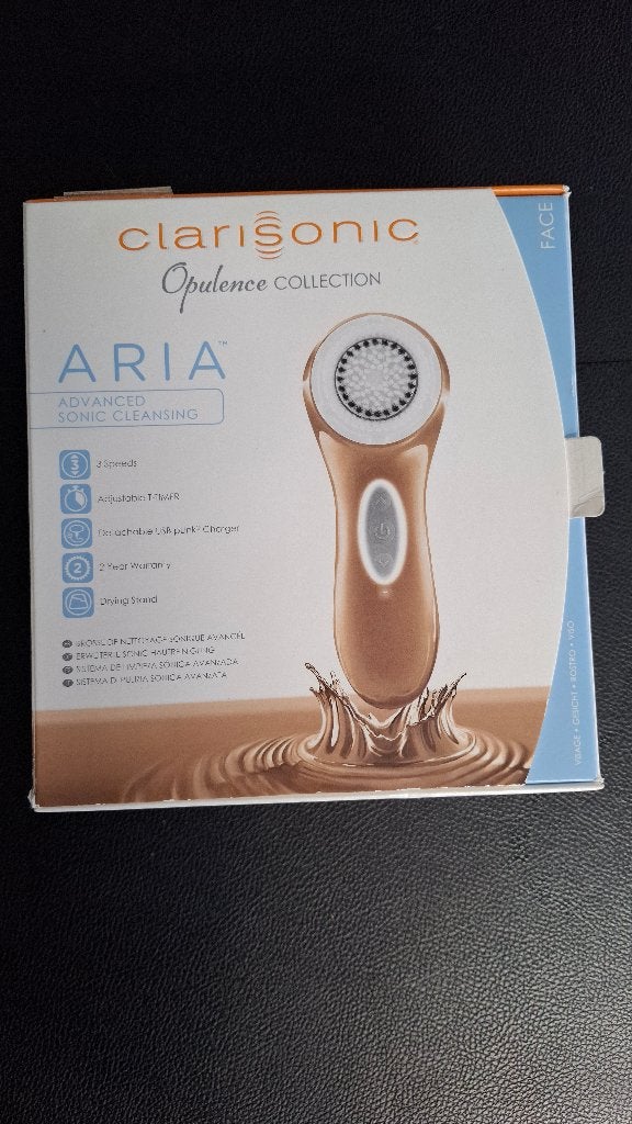 Clarisonic Aria gold (limited edition), Ophalen of Verzenden, Zo goed als nieuw, Gehele gezicht, Reiniging