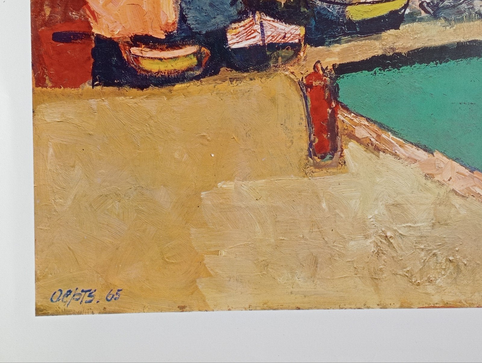 Wim Oepts Havengezicht, Antiek en Kunst, Kunst | Overige Kunst, Ophalen of Verzenden