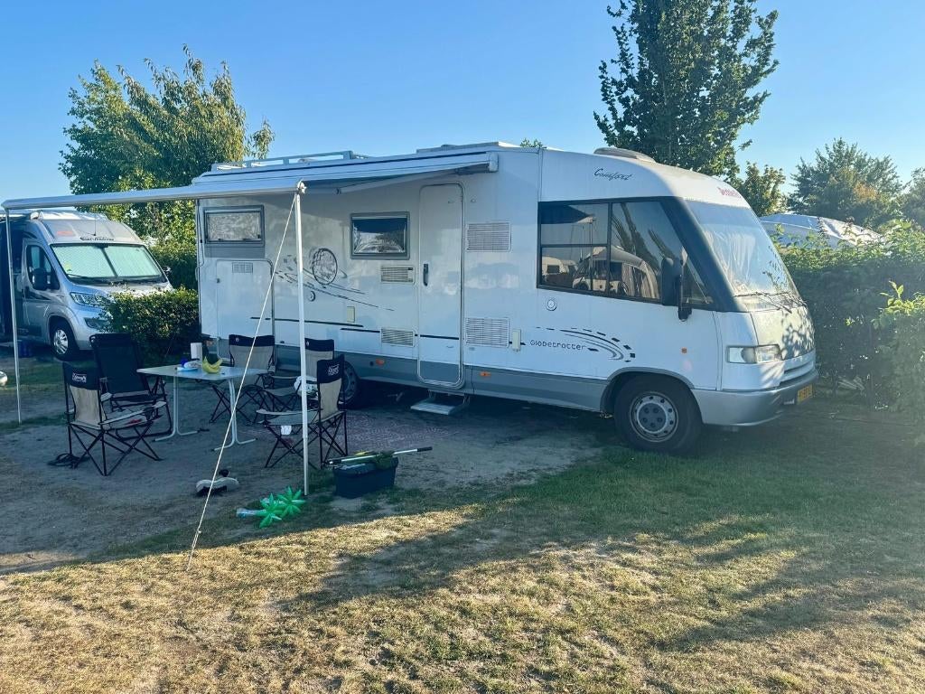 Dethleffs Globetrotter - 6 persoons - XXL garage, Caravans en Kamperen, Campers, Integraal, Fiat, Particulier, Tot en met 6