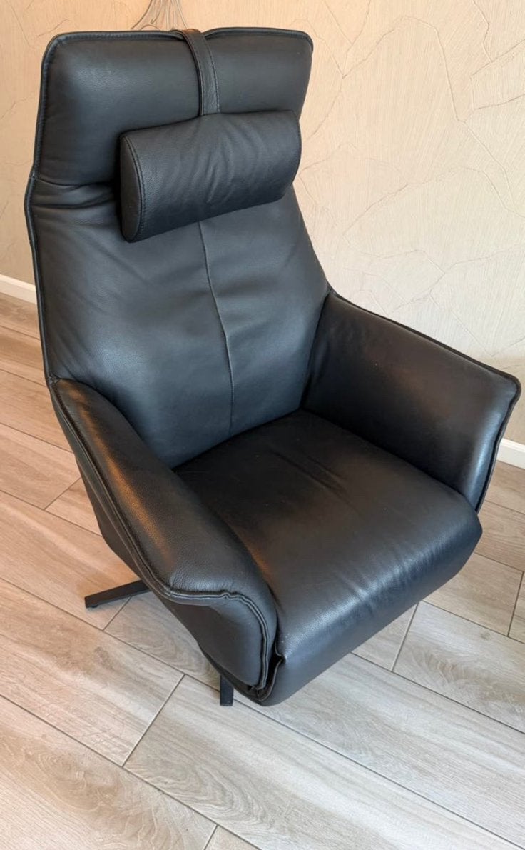 Relaxfauteauil van Montèl model Brera, Huis en Inrichting, Ophalen, Zo goed als nieuw, Leer