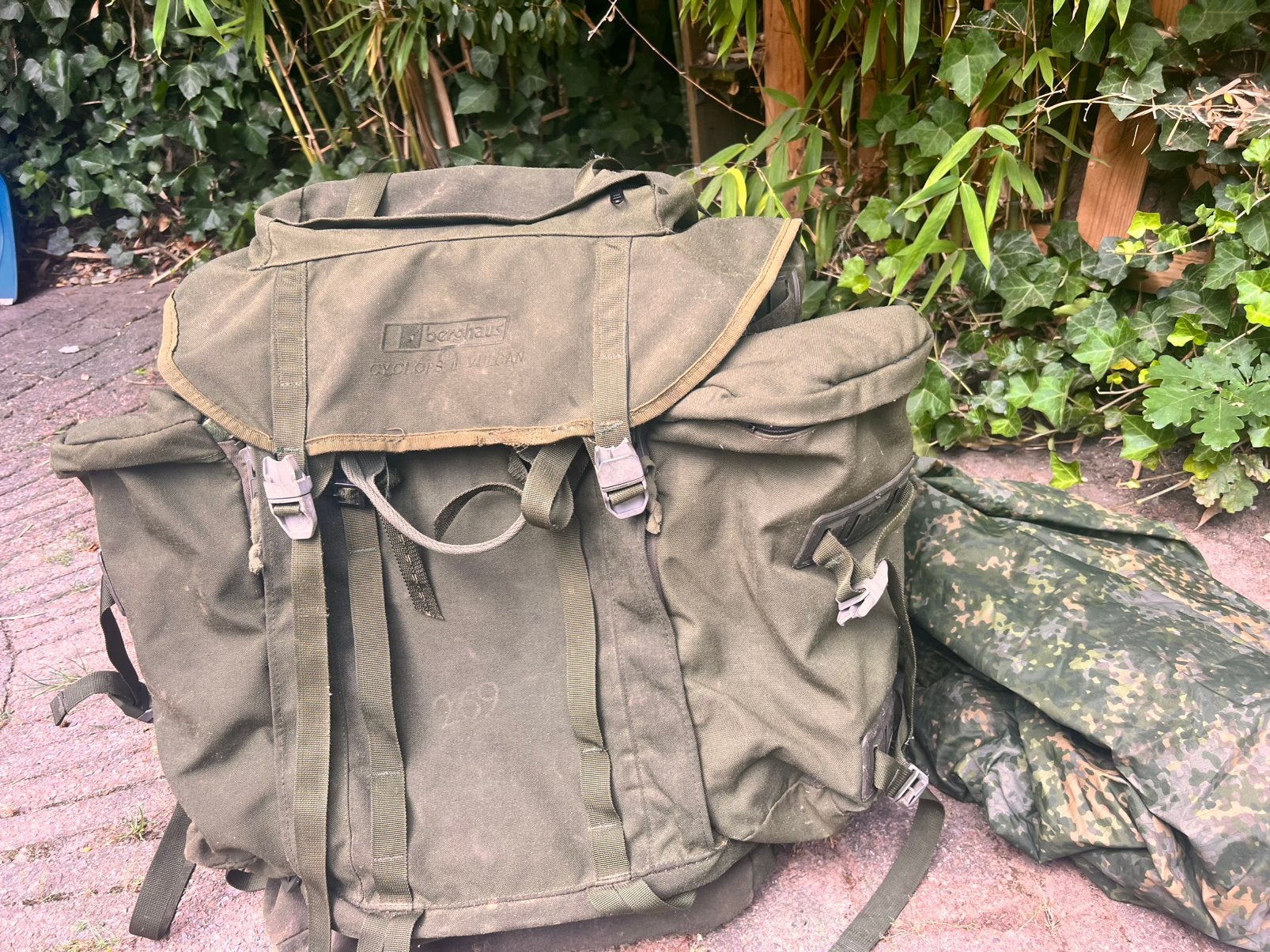 Berghaus Cyclops 2 Vulcan, met afritsbare side pockets, 40 cm of meer, Gebruikt, 60 cm of meer, Ophalen