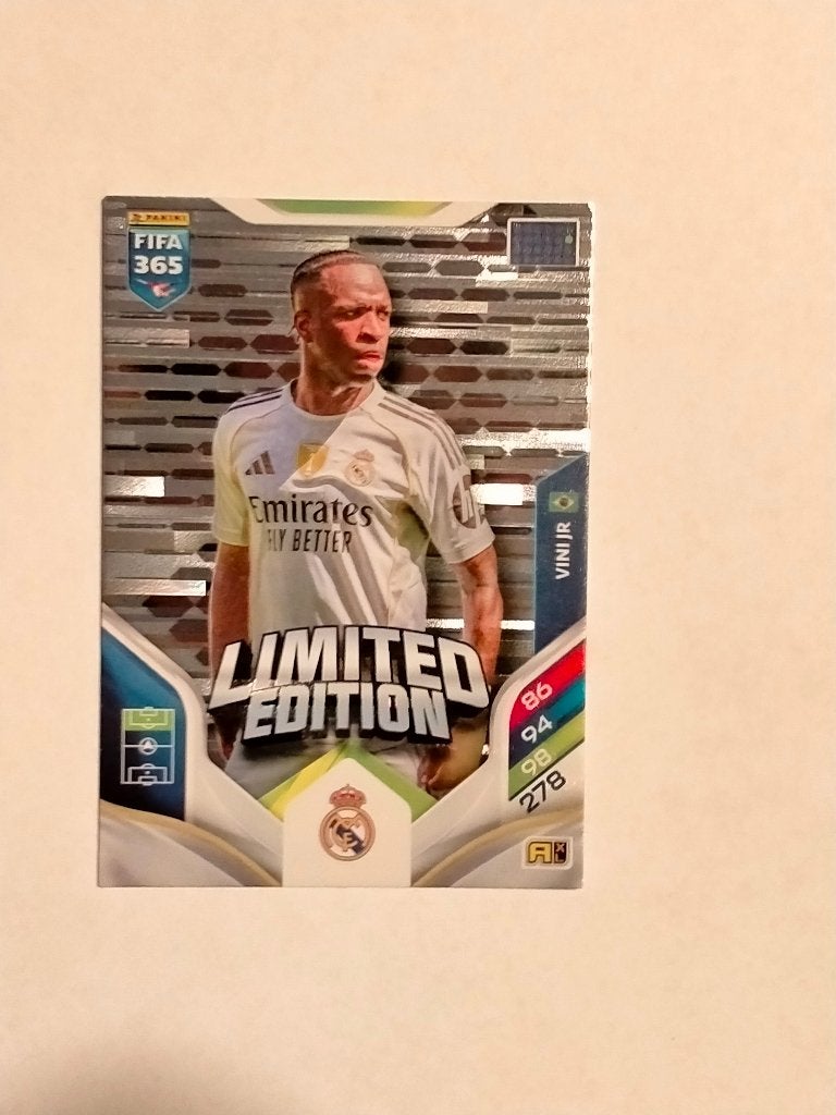 Vini jr. Fifa365 Fifa 365 Panini plaatje Limited Edition, Verzenden, Gebruikt