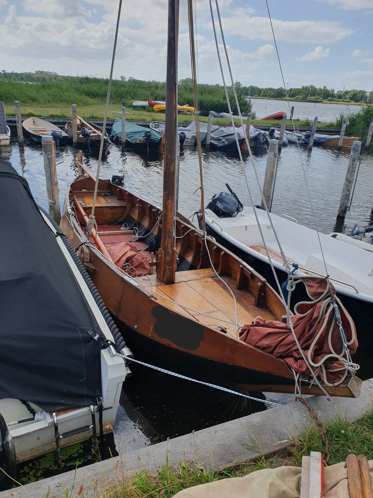 Zeilpunter, Watersport en Boten, Open zeilboten, Ophalen, Polyester