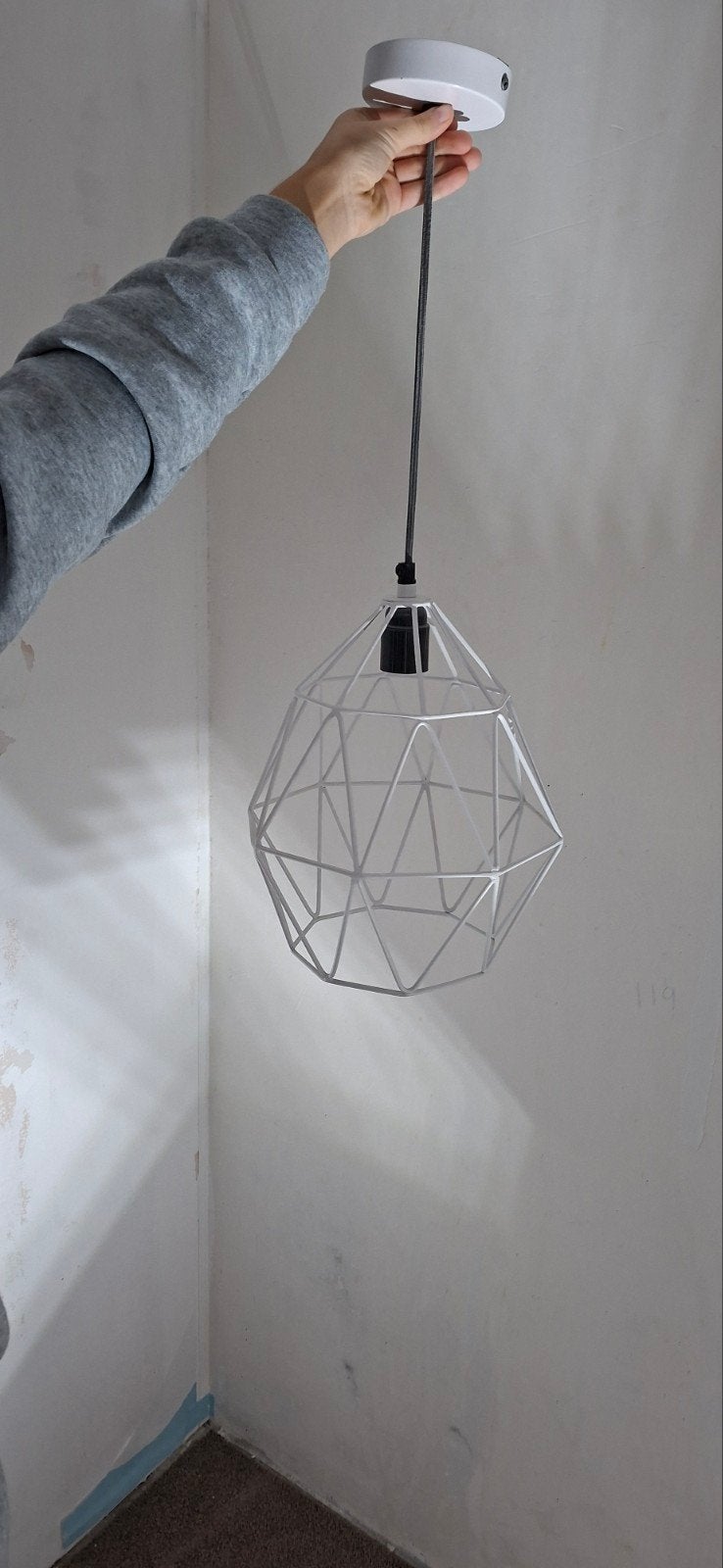 leuke hanglamp, Huis en Inrichting, Ophalen, Zo goed als nieuw, Metaal, E27 (groot)