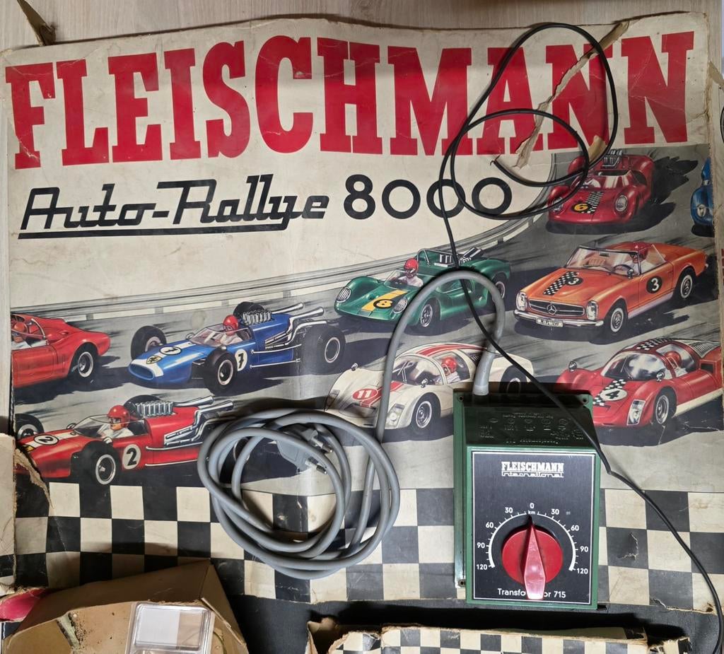 Fleischmann Auto-Rallye 8000 Racebaan Set met Accessoires, Fleischmann, Ophalen of Verzenden, Elektrisch, Racebaan