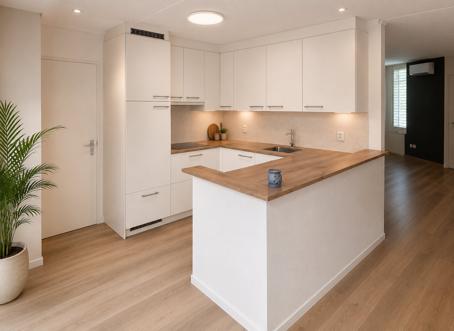 Complete keuken (bezorgen mogelijk) k260095 Echo keukens, Huis en Inrichting, Ophalen, De flammert 1001 5854na Bergen, U-keuken