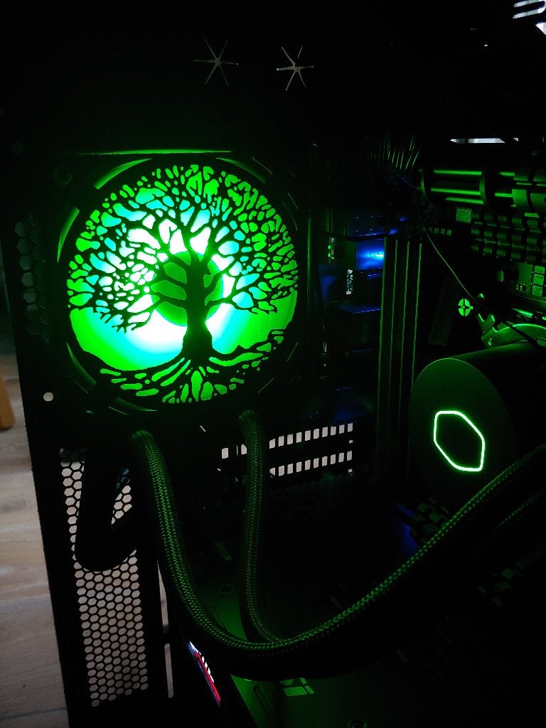Gaming PC Fan Grill Yggdrasil 120mm, Maatwerk Mogelijk!, 64 GB of meer, Zelf gebouwde pc, Nieuw, Ophalen of Verzenden
