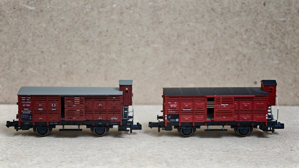 Fleischmann - Piccolo  4 wagons, Gebruikt, Gelijkstroom, Fleischmann, Wagon