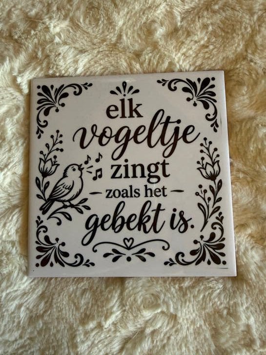 Tegeltje met spreuk - Diverse voor Katarina, Huis en Inrichting, Verzenden, Nieuw