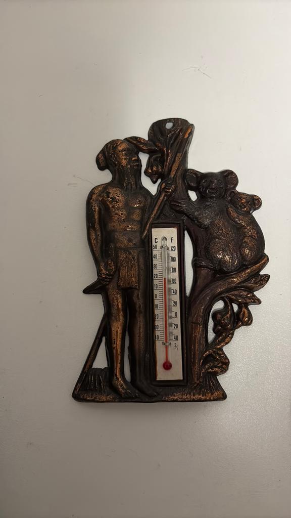 Vintage thermometers Australië koala kangoeroe roodkoper, Ophalen of Verzenden, Zo goed als nieuw