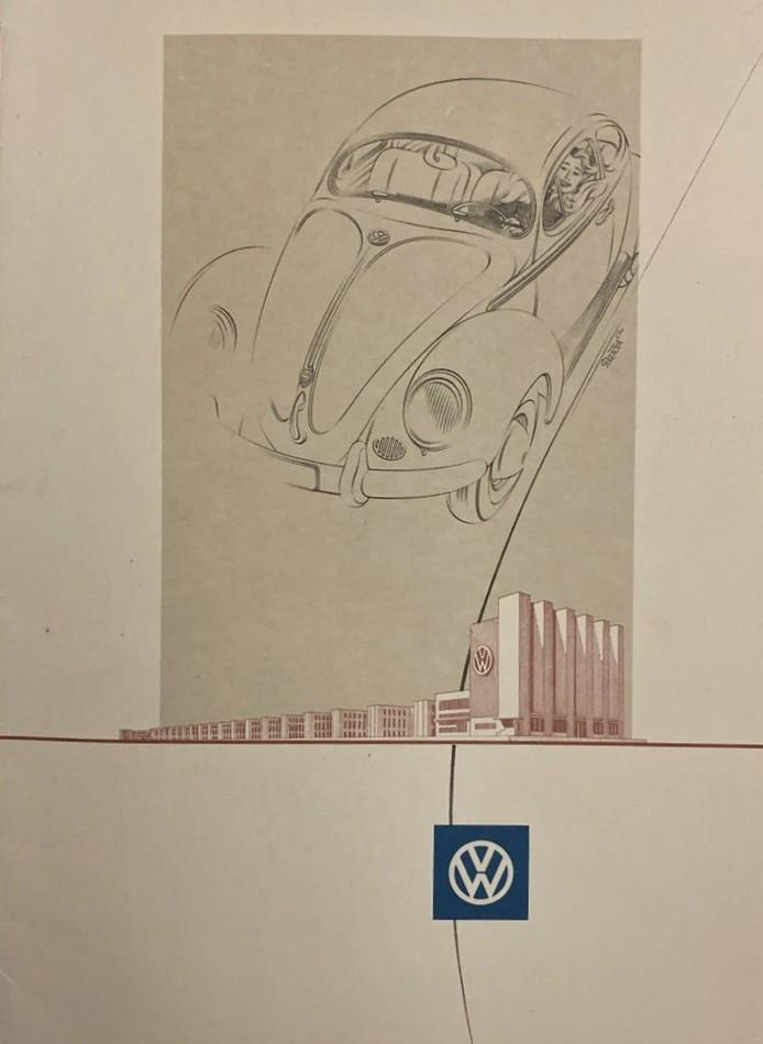 Folder VOLKSWAGEN 11/1952 Bril Kever, Ophalen of Verzenden, Zo goed als nieuw, Volkswagen