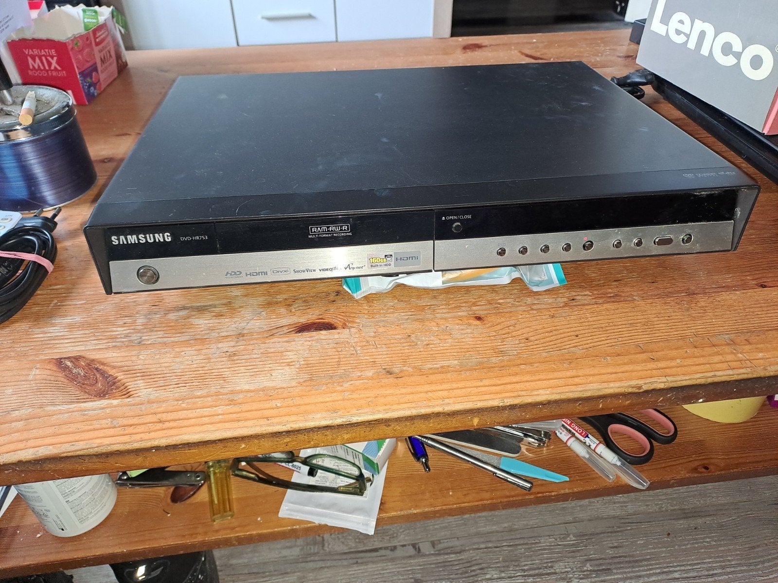 Samsung DVD-HR774 DVD-recorder met harddisk, Ophalen, Gebruikt, Met harddisk, Dvd-recorder
