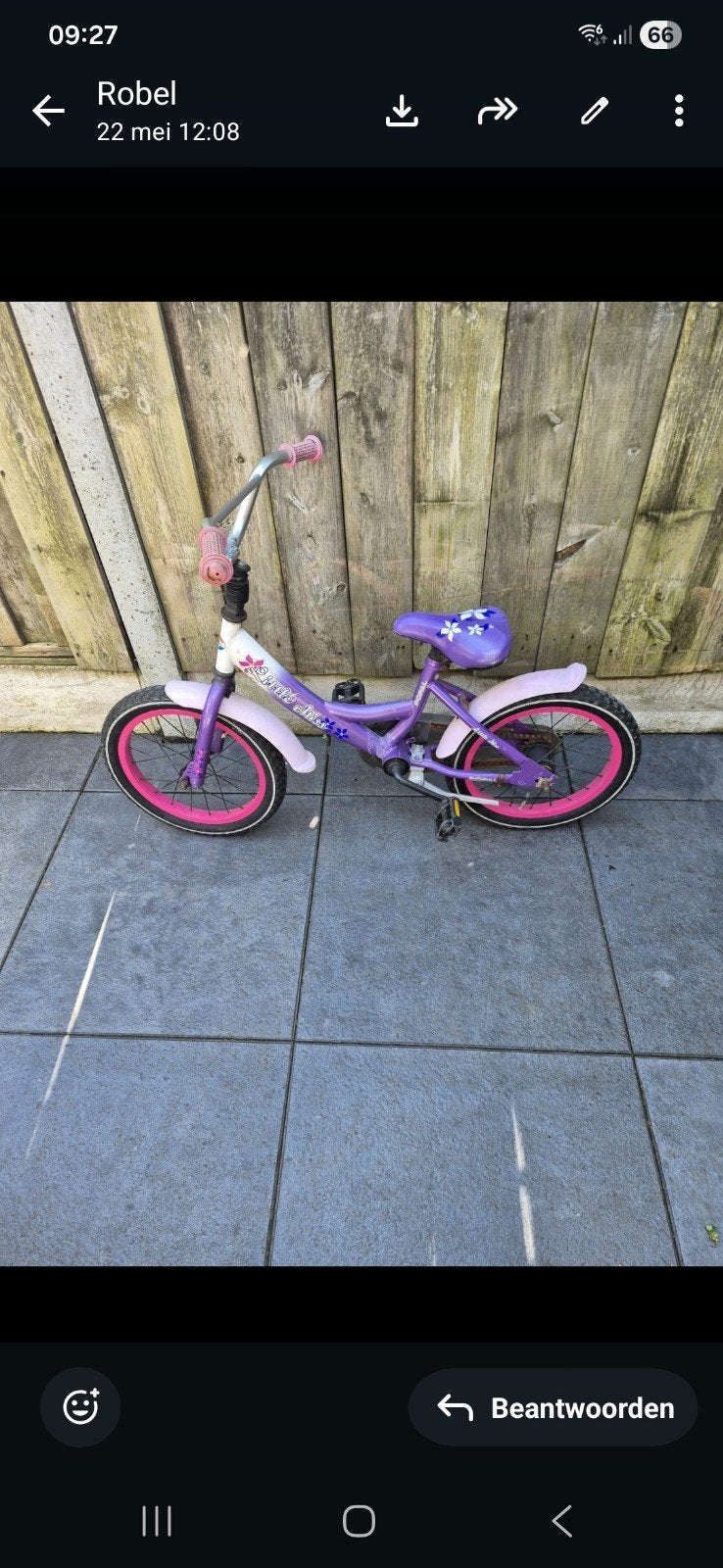 Te koop kienen meisjes fiets, Ophalen, 20 inch