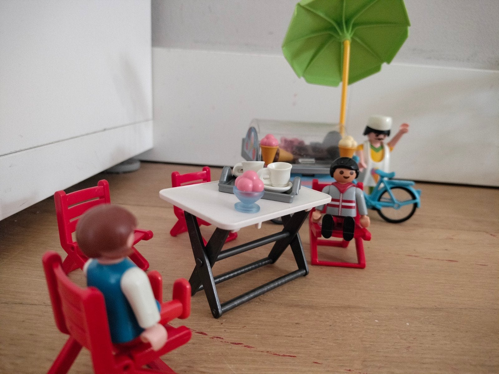 Playmobil IJskraam 7492 niet compleet - met extra's - klaar, Ophalen, Gebruikt, Losse onderdelen, Overige typen