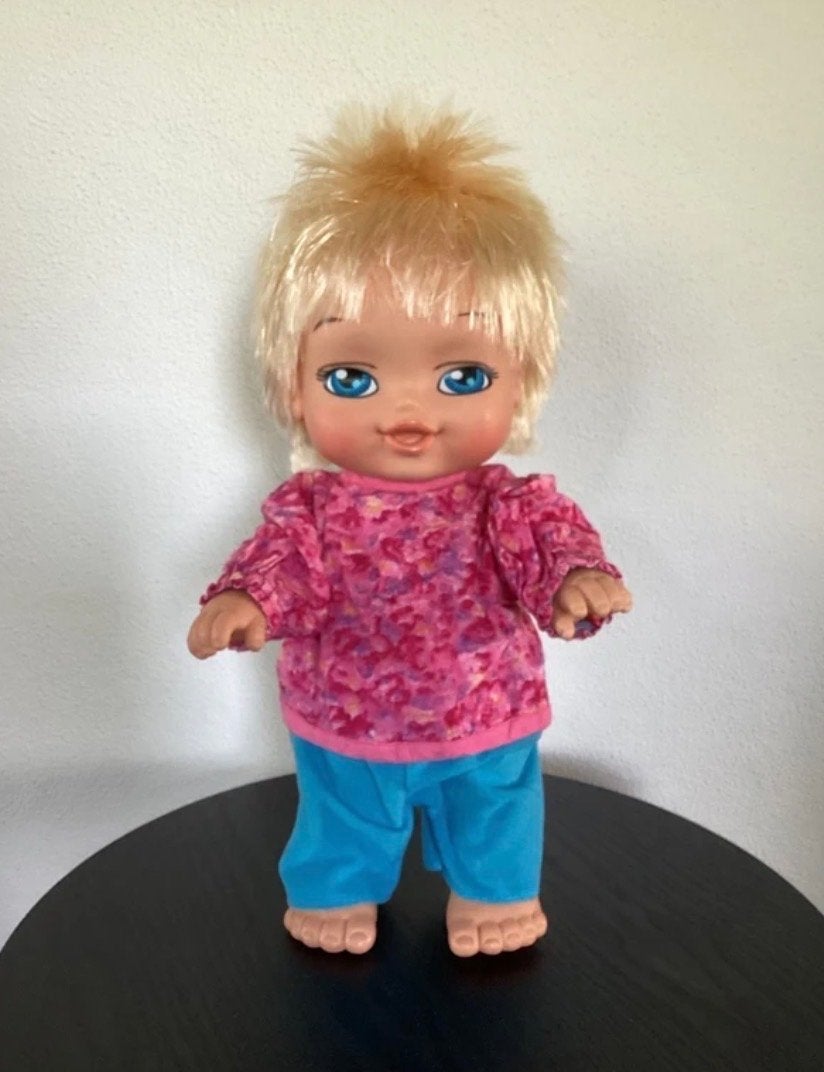 Vintage Famosa Babypop - S-1979-04 - Blond haar, Kinderen en Baby's, Ophalen of Verzenden, Gebruikt, Babypop