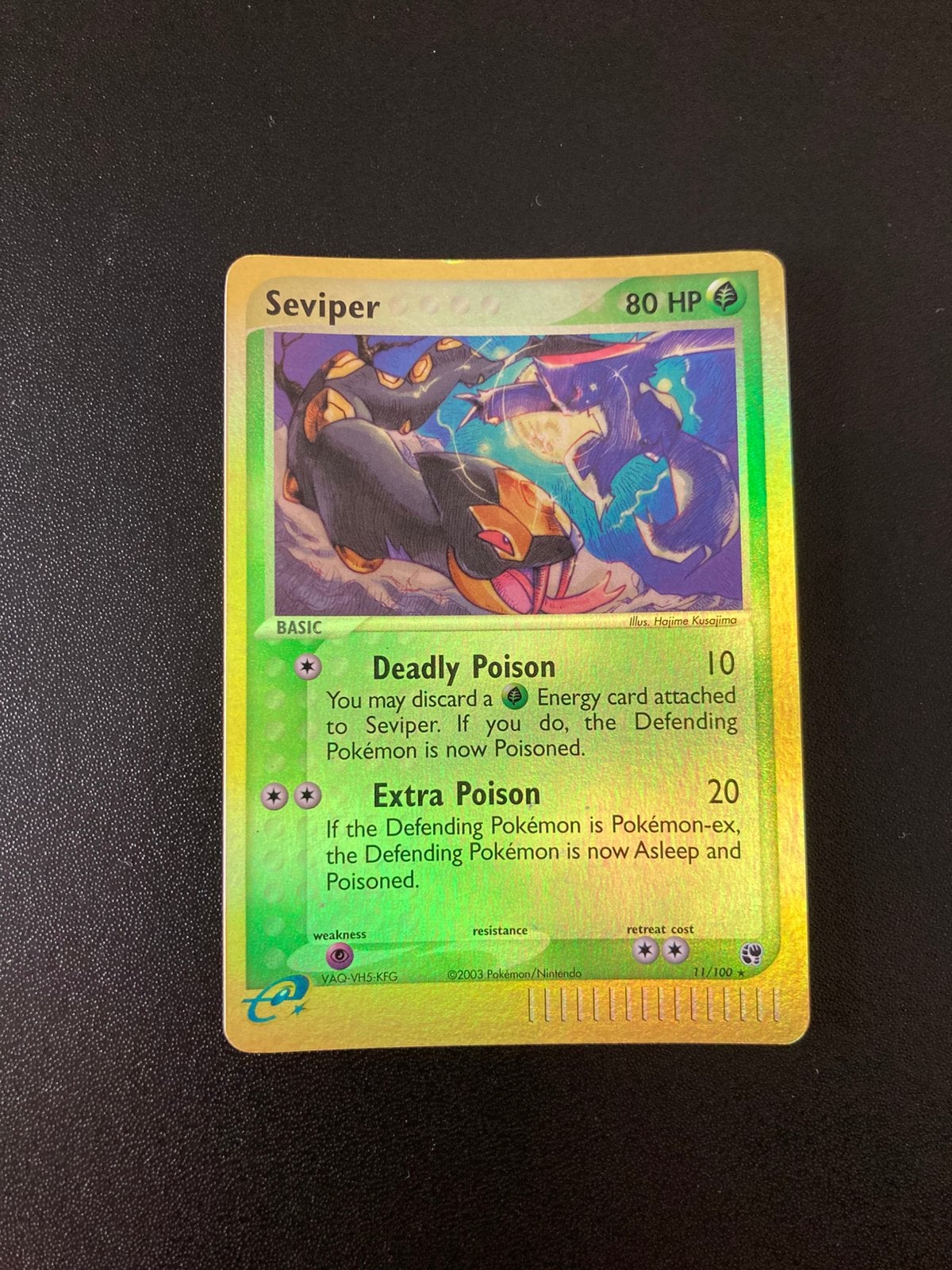Pokemon kaart Seviper Reverse Holo, Ophalen of Verzenden, Zo goed als nieuw