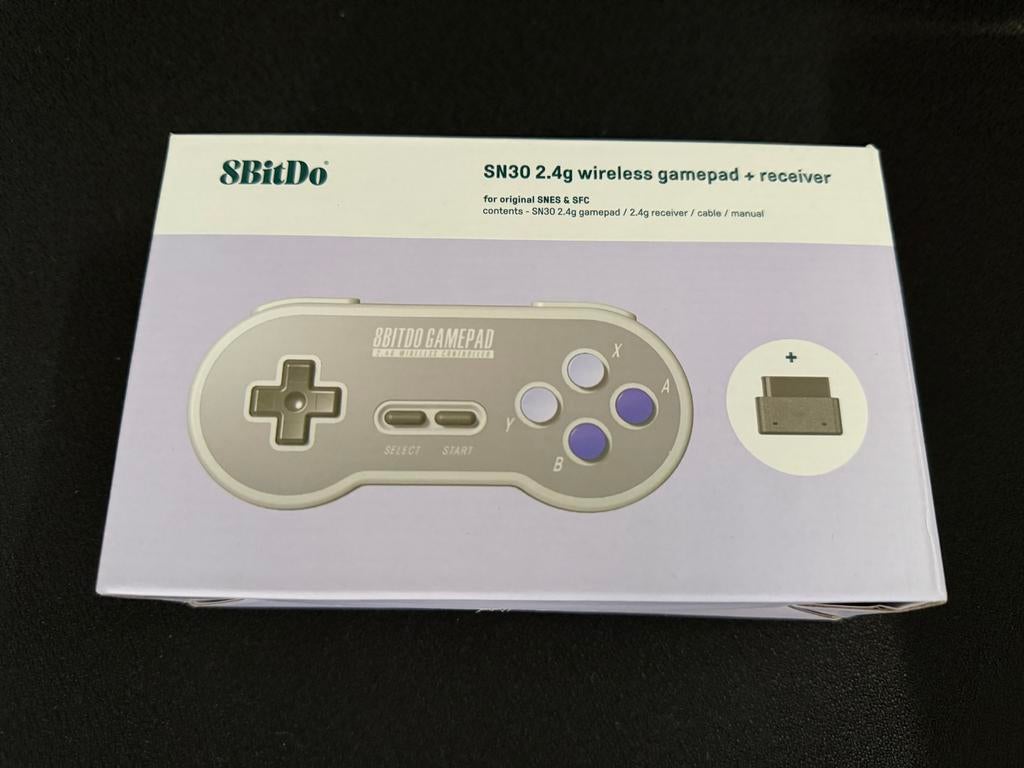 8BitDo SN30 2.4g draadloze gamepad + ontvanger voor SNES, Ophalen of Verzenden, Zo goed als nieuw