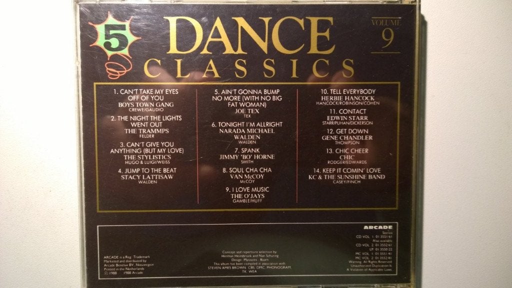 Dance Classics Volume 9, Cd's en Dvd's, Ophalen of Verzenden, Zo goed als nieuw, Pop