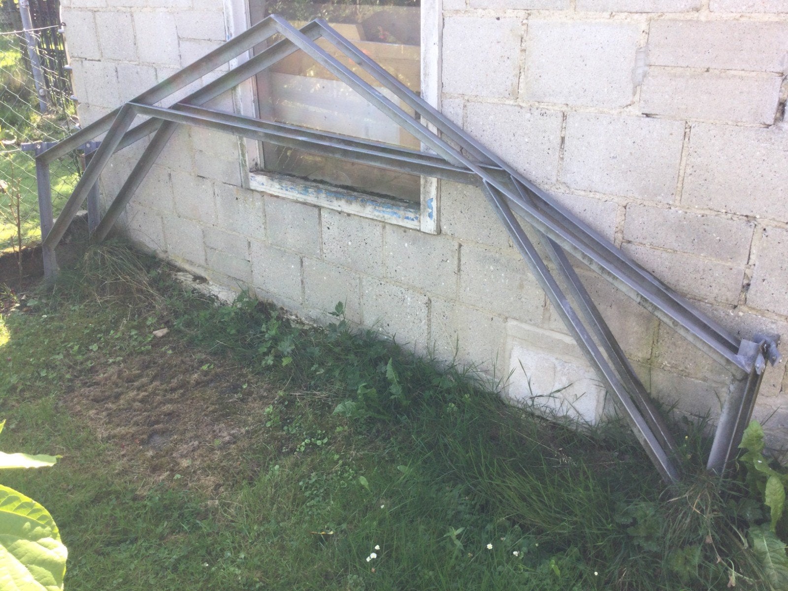 ZGAN. 2x puntdak voor kweekkas- broeikas. Afmeting zie foto., Tuin en Terras, Kassen, Ophalen, Zo goed als nieuw, Aluminium