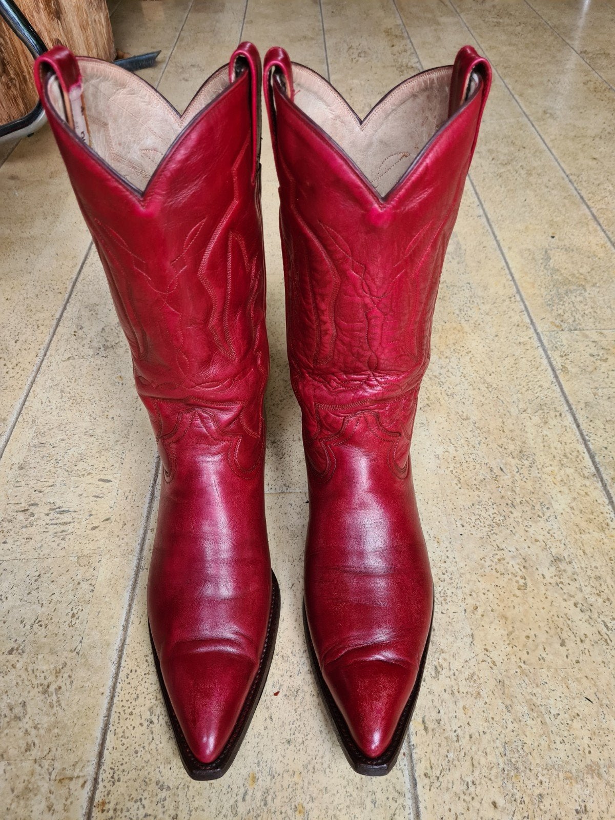 Montana cowboy laarzen mt 43. Rood. Western boots, Kleding | Heren, Schoenen, Ophalen of Verzenden, Gedragen, Overige kleuren