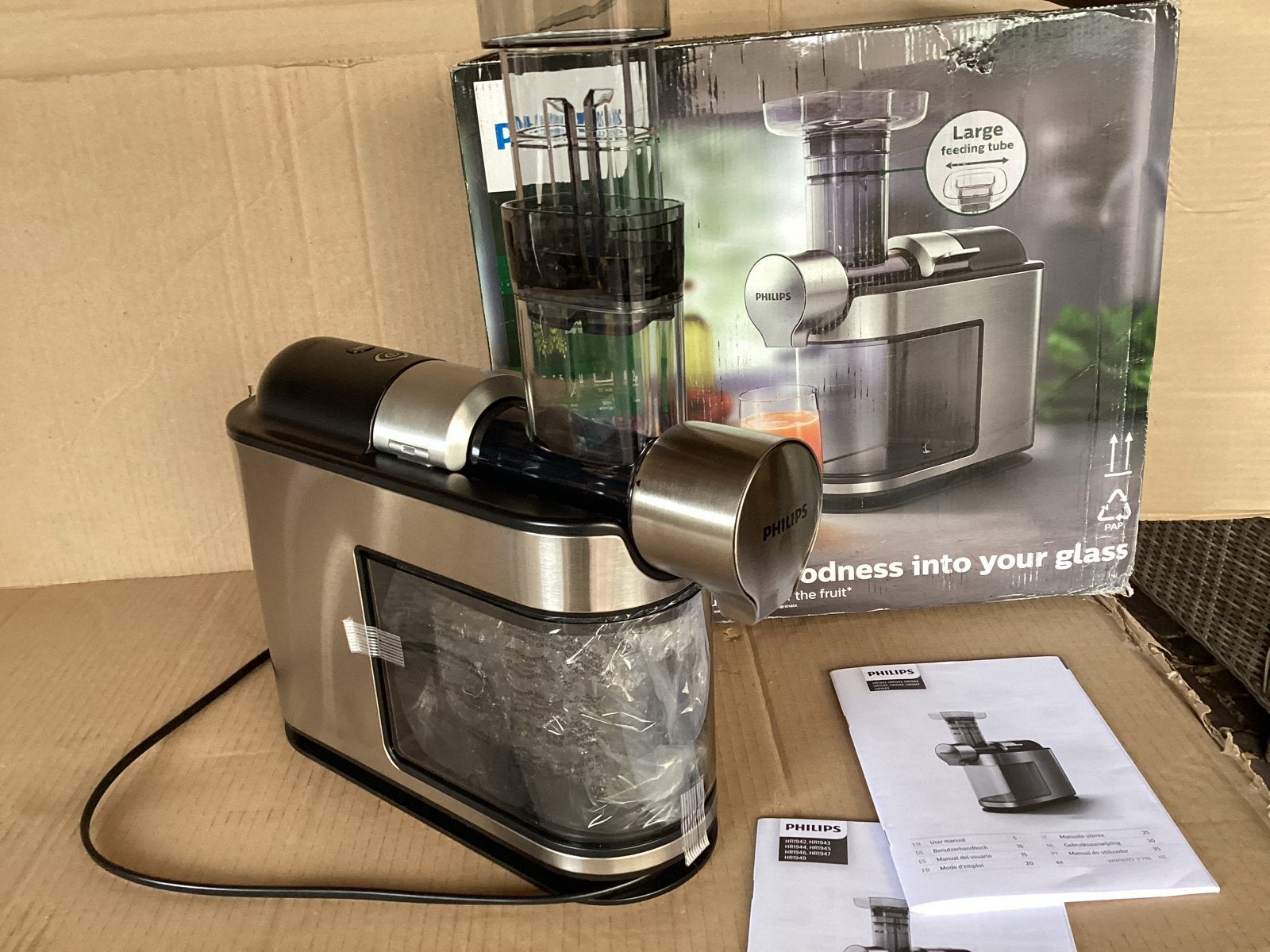 Philips juicer Avance Collection, nieuw, Witgoed en Apparatuur, Juicers, Elektrisch, Info@philips.nl, Slowjuicer, Nieuw