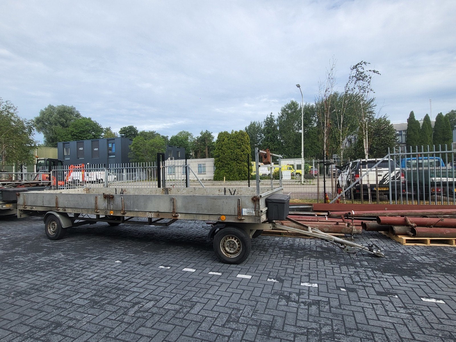 Hapert V2600 Plateauwagen, Robuuste Aanhanger, 4 meter lang!, Ophalen, Gebruikt