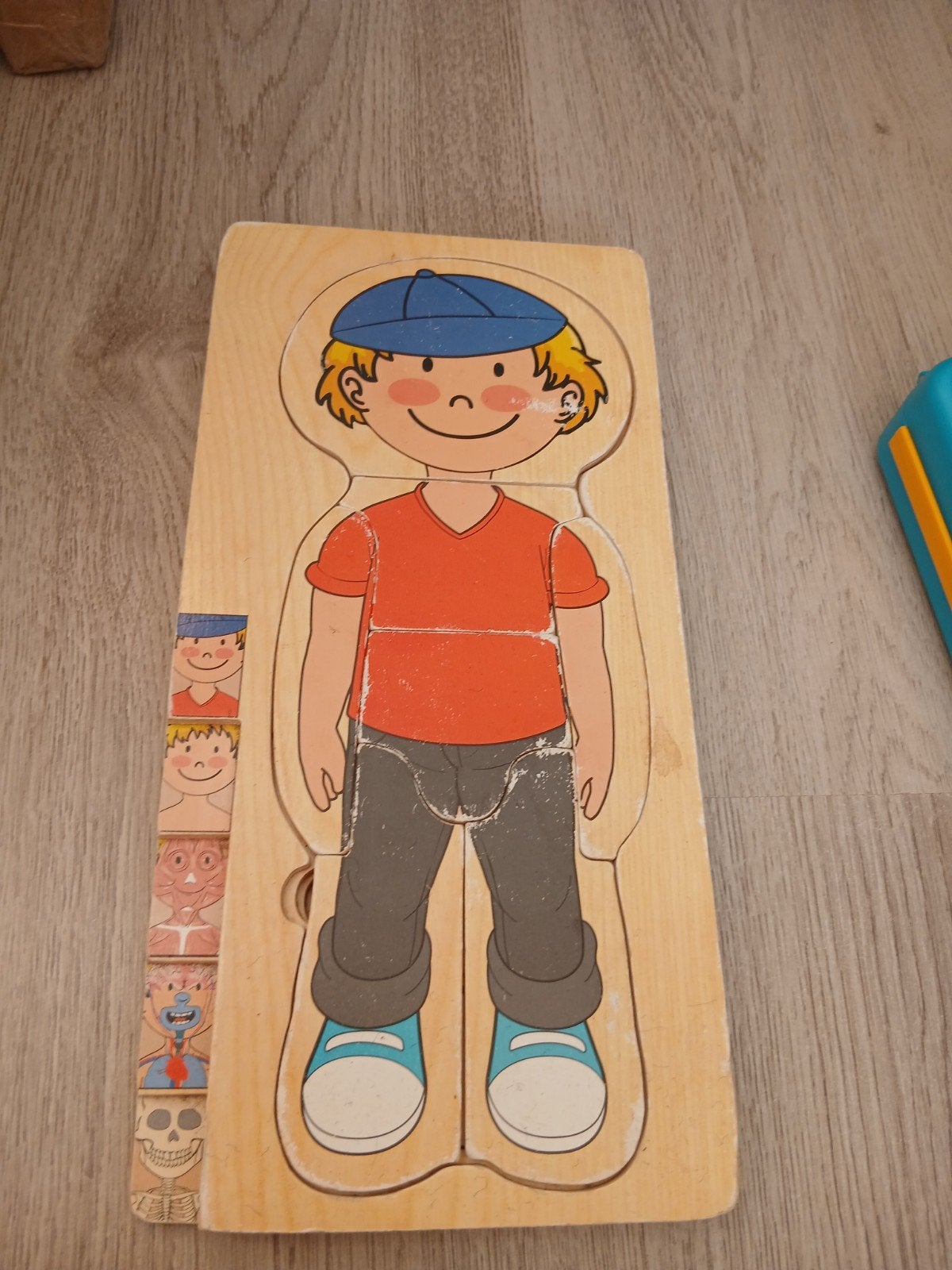Houten Menselijk Lichaam Puzzel - Educatief Speelgoed, Ophalen of Verzenden, Gebruikt, Puzzelen