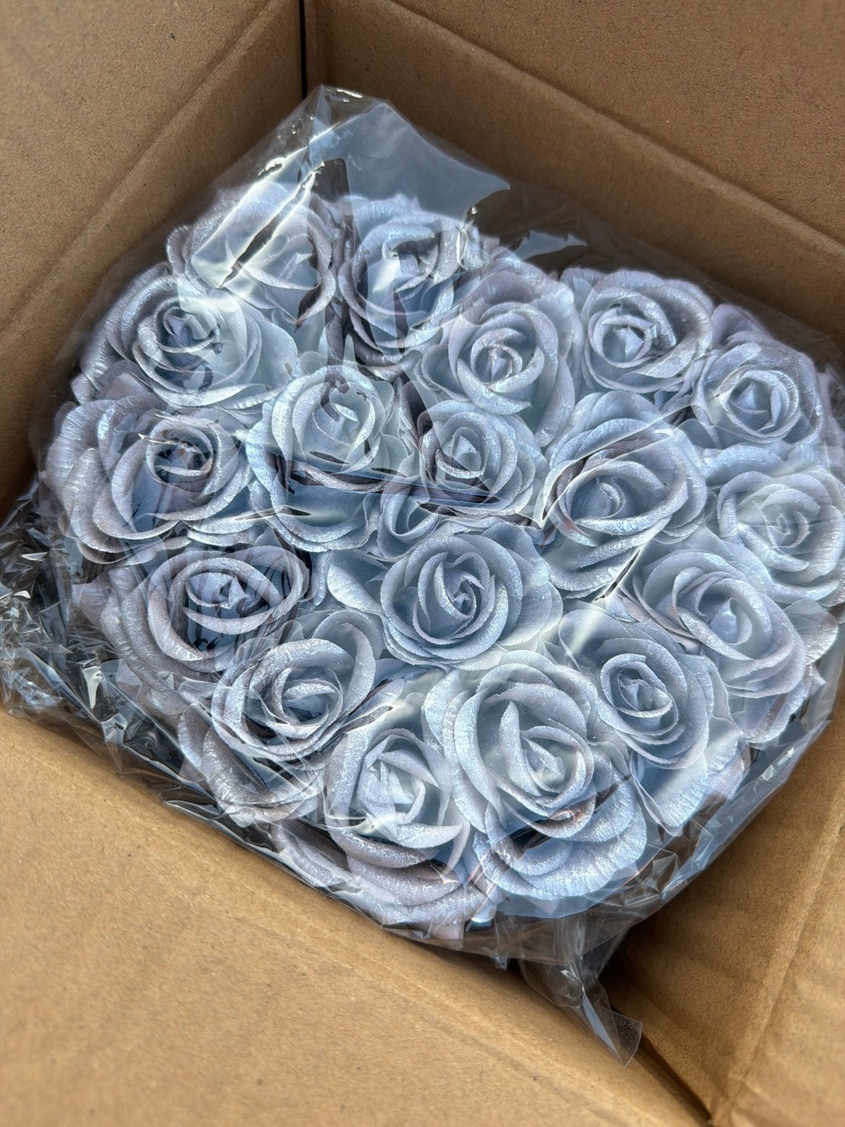 Relaxdays Rozen Hartvormige Geschenkdoos - Grijs, Nieuw, Ophalen of Verzenden, Modern, Grijs