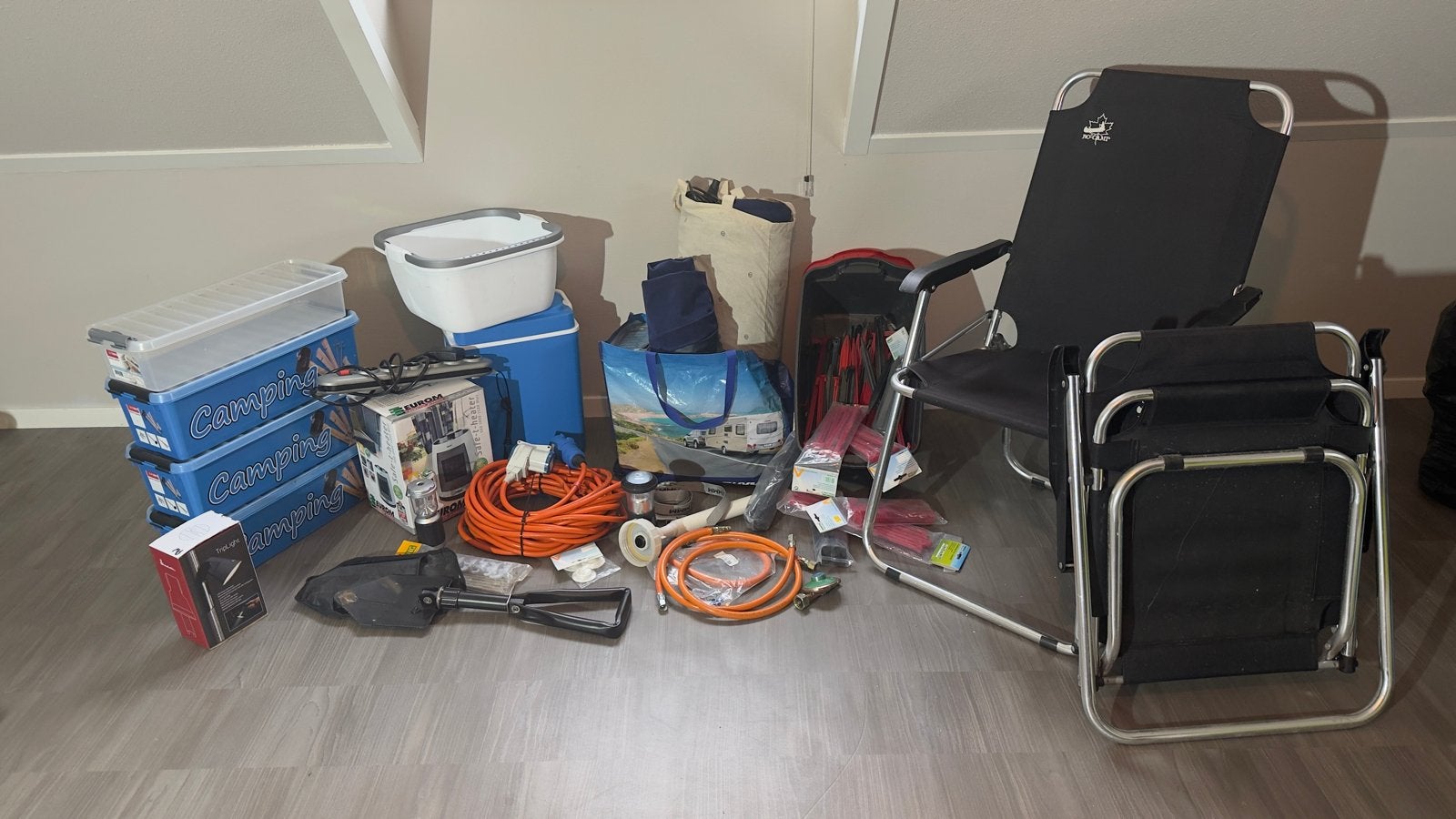 Complete set diverse campingspullen, Ophalen, Gebruikt