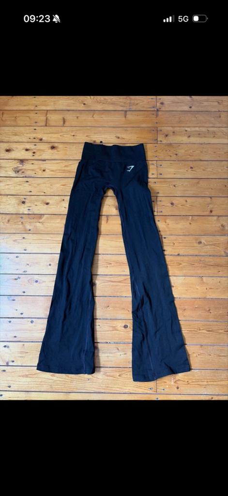 Gymshark Vital soft Flared Legging Zwart, Zwart, Nieuw, Ophalen of Verzenden, Fitness of Aerobics